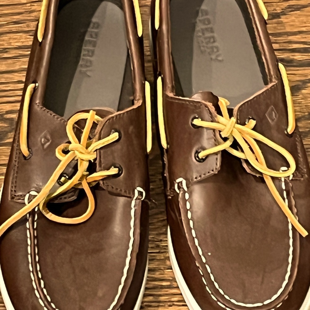Sperry Brown Top Sider Classic Kids Dress Boat Shoes